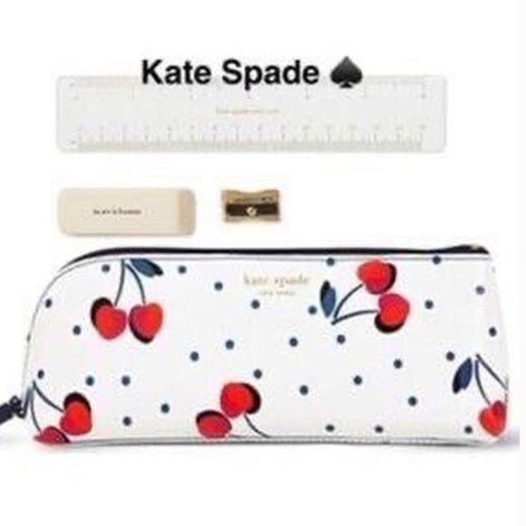 NWT Kate Spade Cherries Pencil Case - Picture 2 of 6